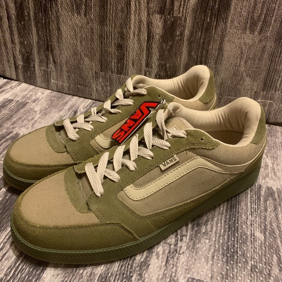 vans old skool khaki green